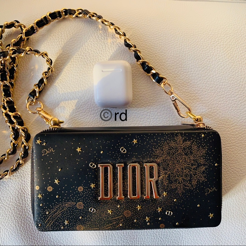 Dior Black Gold Crossbody Bag - Picture 9 of 10